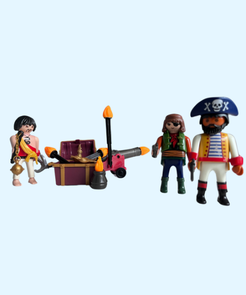 piratenkapitein met kanon