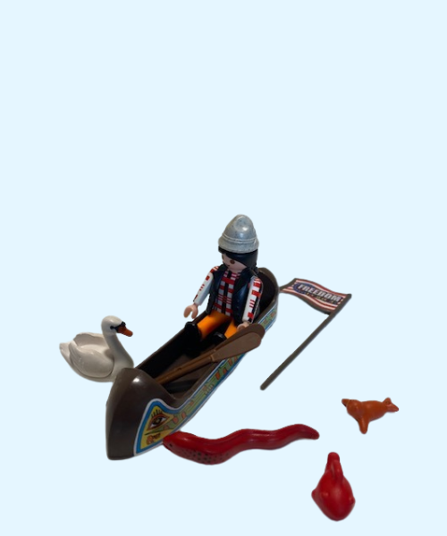 playmobil kanovaarder